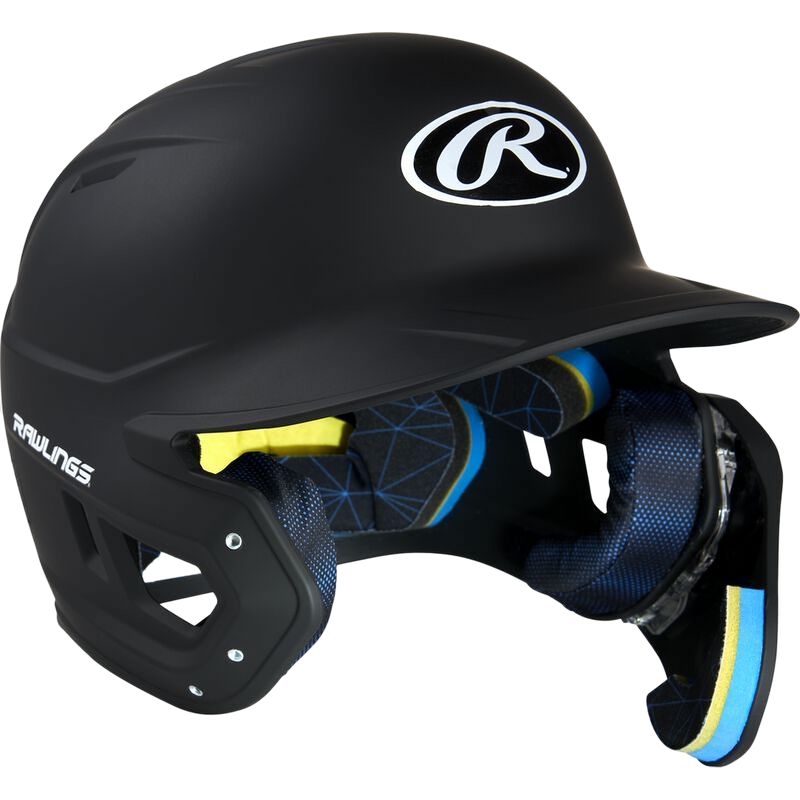 Junior Mach Adjust Helmet, Rawlings Junior Mach Adjust Helmet in black right hand batter front right side