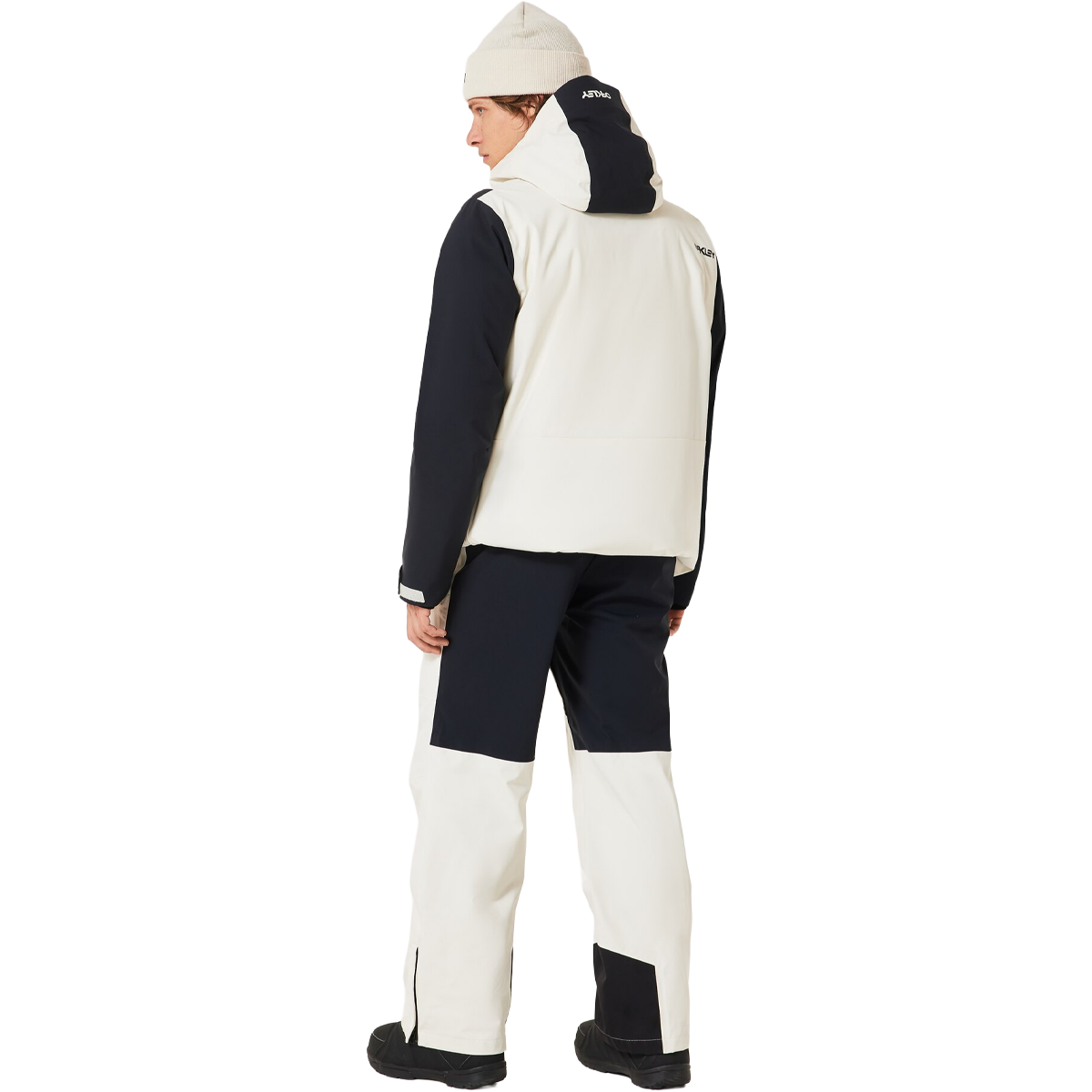 Oakley Men's TNP TBT Insulated Anorak in Mist full body back view on model