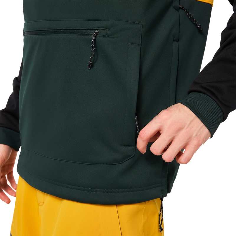 Men's TNP Nose Grab Softshell Hoodie, Oakley TNP Nose Grab Softshell Hoodie side zip