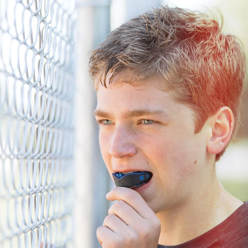 Gel Max Mouthguard, Shock Doctor Gel Max Mouthguard with model