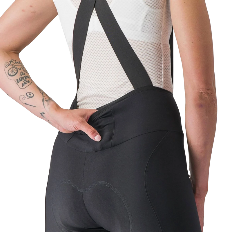 Women's Espresso DT Bibshort, Castelli Women's Espresso DT Bibshort rear pocket