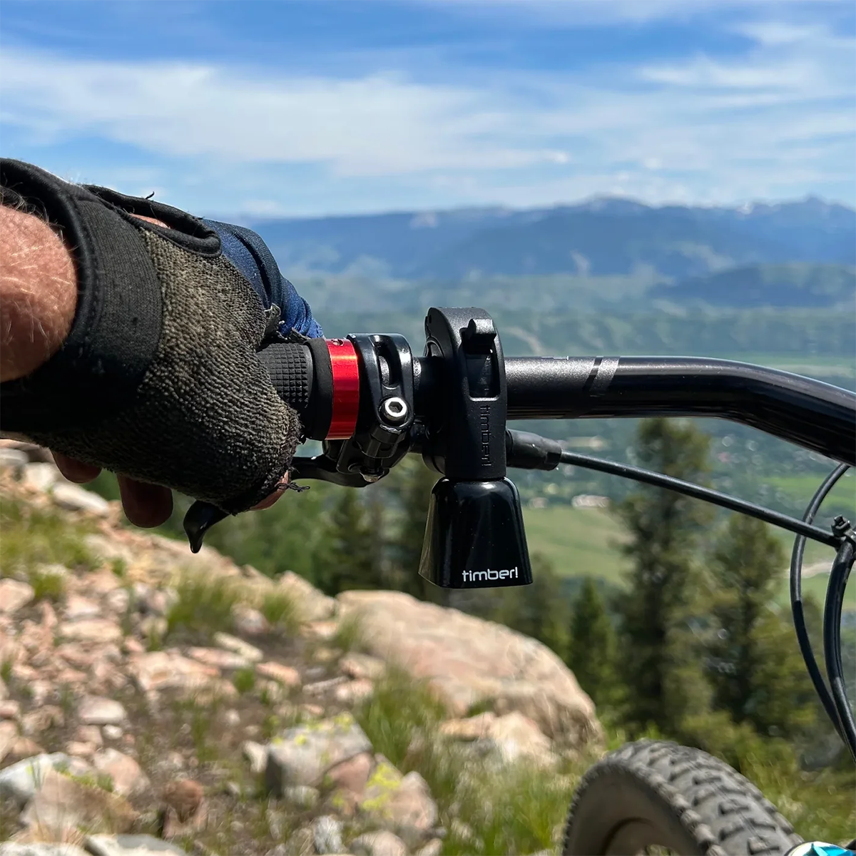 Timber MTB Bell Yew! - Quick Release Mount alternate view