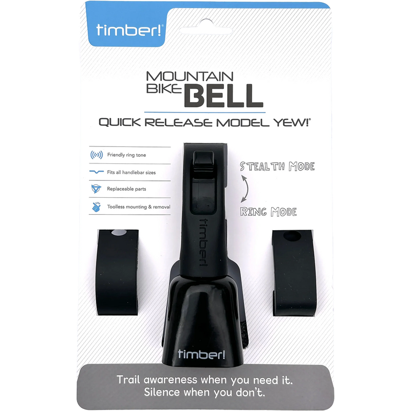 Timber MTB Bell Yew! - Quick Release Mount, JBI Timber MTB Bell Yew! - Quick Release Mount package front
