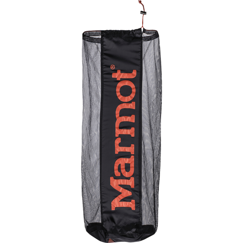 Marmot Nylon Mesh Storage Sack in Black/Red