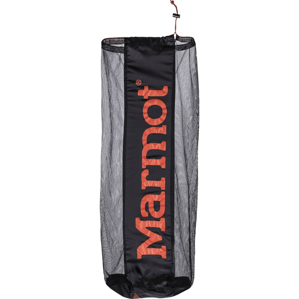 Marmot Nylon Mesh Storage Sack in Black/Red