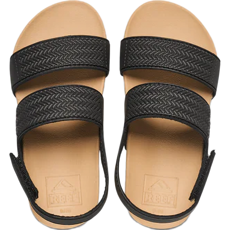 Youth Kids Water Vista, Reef Youth Little Water Vista in Black/Tan pair top