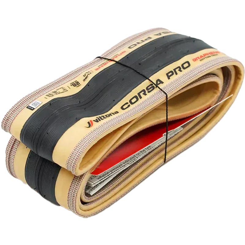 Corsa Pro 700c x 28 TLR Fold Black/Para, Vittoria Corsa Pro 700x28 TLR Fold Black/Para folded