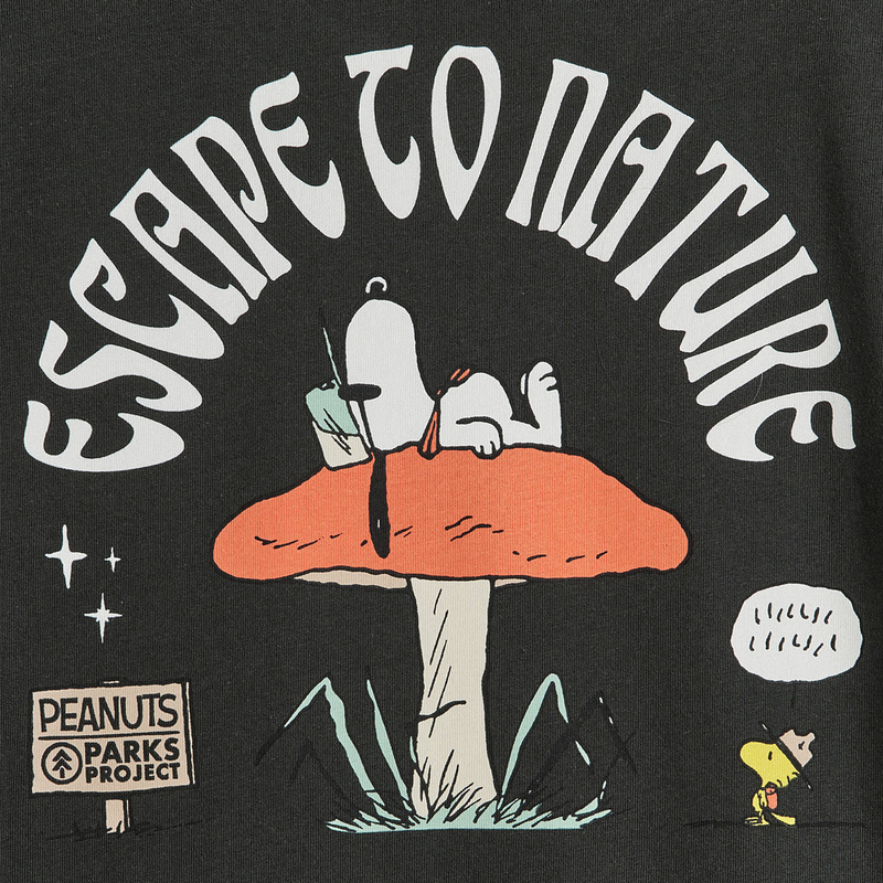 Peanuts X Parks Project Escape to Nature Short Sleeve, Parks Project Peanuts X Parks Project Escape to Nature Short Sleeve Back Graphic