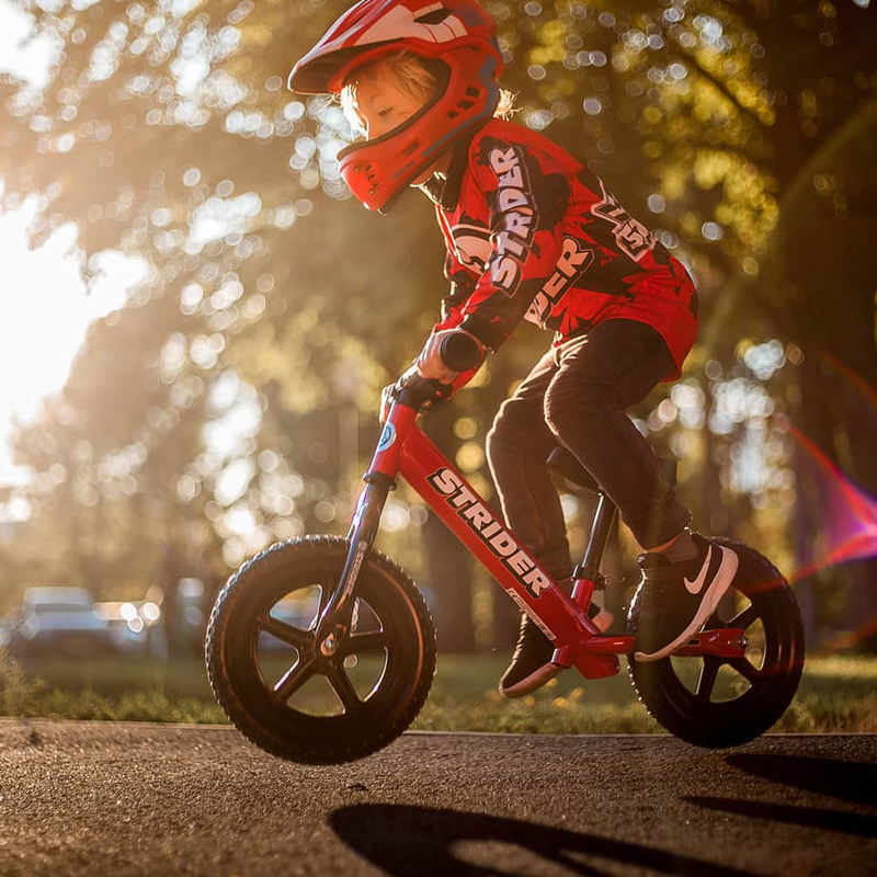Strider Sport Red, Strider Sport Red with kid