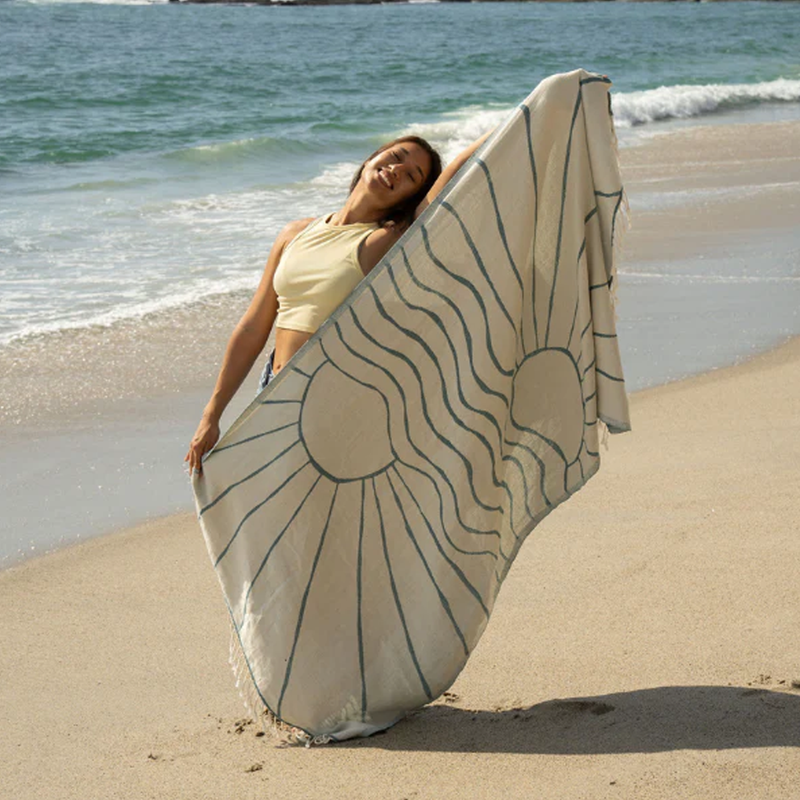 Beach Towel, Sand Cloud Beach Towel on Beach