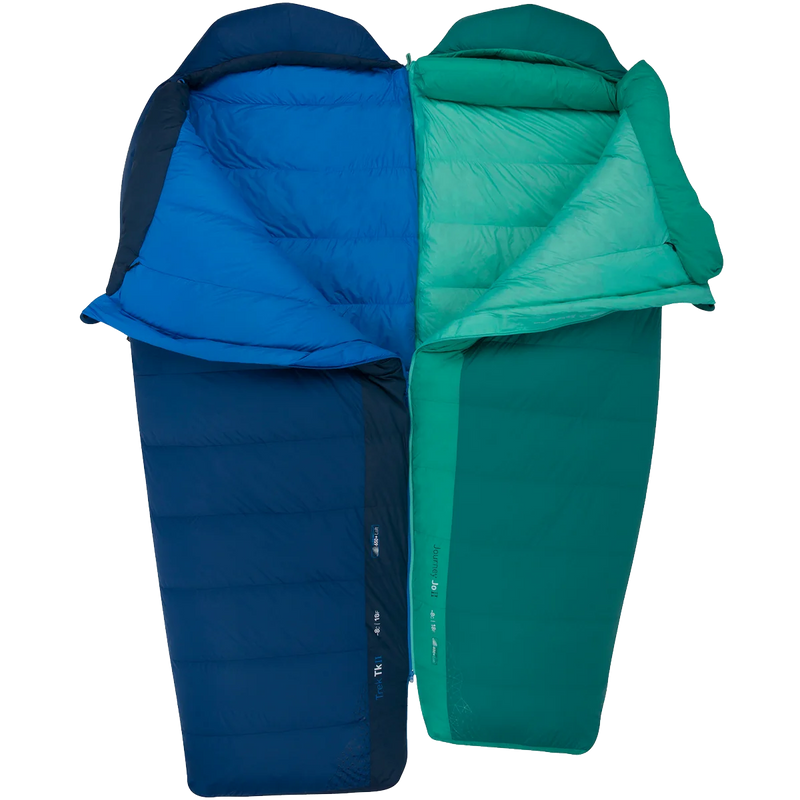 Trek TK1 Down 30 Wide, Sea to Summit Trek TK1 Down Regular Wide 30F zipped with second bag