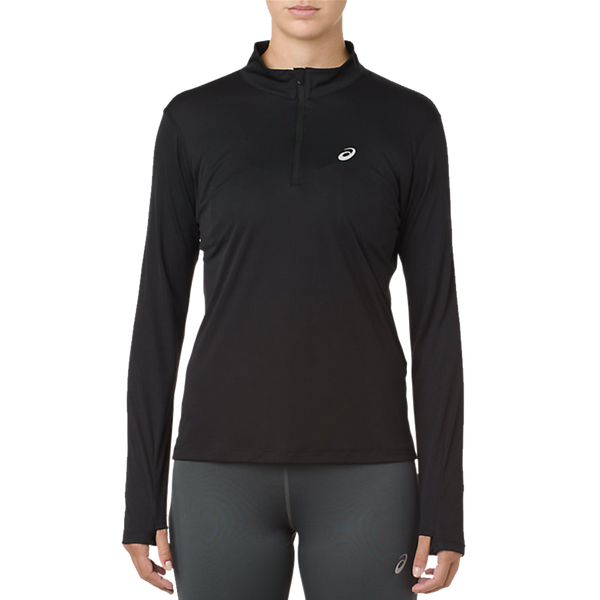 Asics Women's Silver Long Sleeve 1/2 Zip