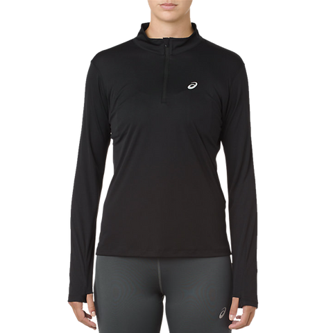 Women's Silver Long Sleeve 1/2 Zip