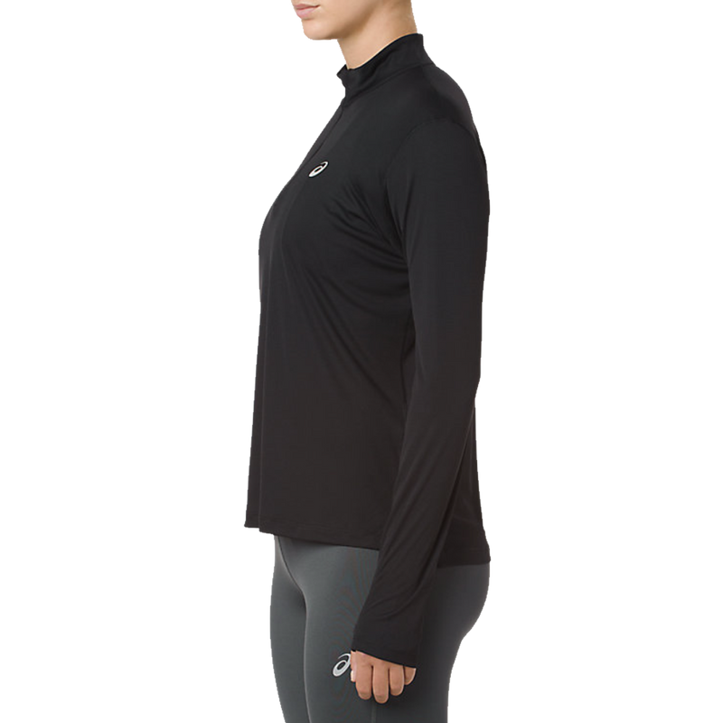 Women's Silver Long Sleeve 1/2 Zip, Asics Women's Silver Long Sleeve 1/2 Zip side