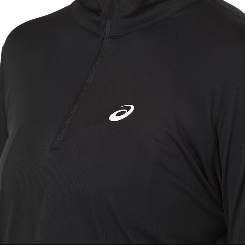 Women's Silver Long Sleeve 1/2 Zip, Asics Women's Silver Long Sleeve 1/2 Zip logo