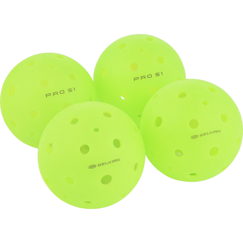 Pro S1 Ball (4 Pack), Selkirk Sport Pro S1 Ball 4 Pack out of package