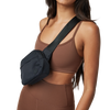 Vuori All Around Hip Pack over shoulder