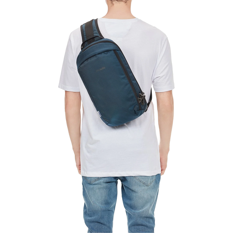 Vibe 325 Sling Pack, Pacsafe Vibe 325 Sling Pack in Black on model