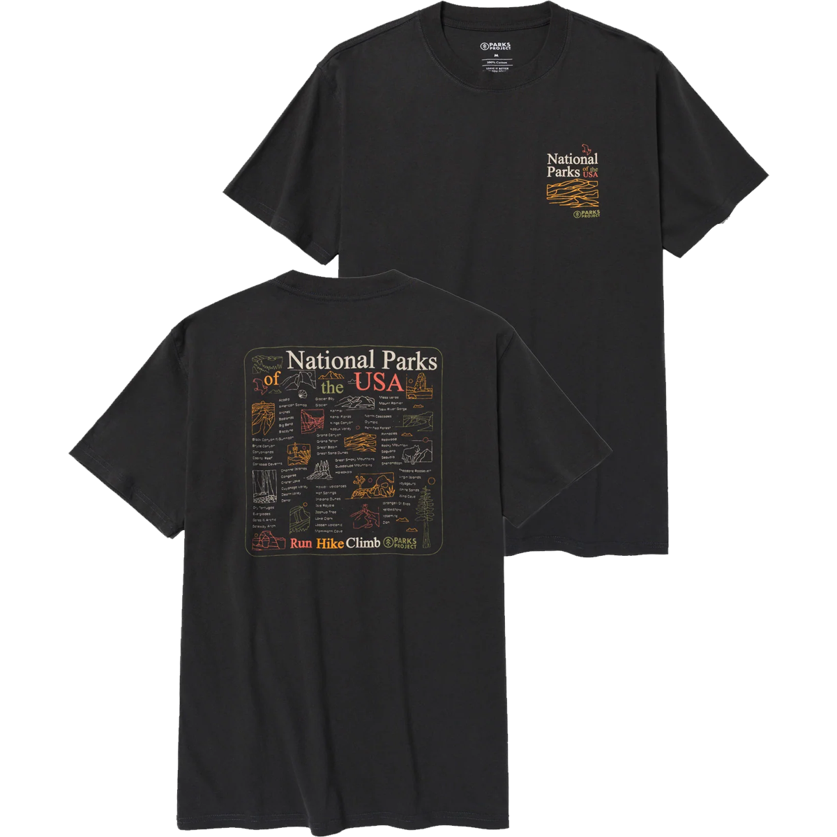 National Park Outline Checklist Tee alternate view