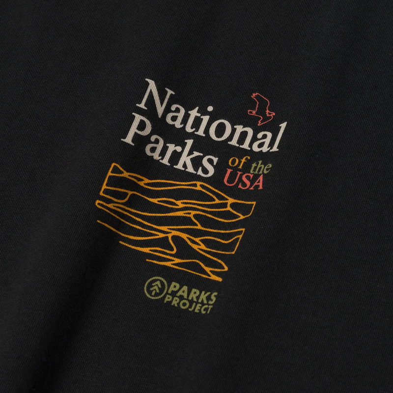 National Park Outline Checklist Tee, Parks Project National Park Outline Checklist Tee chest logo