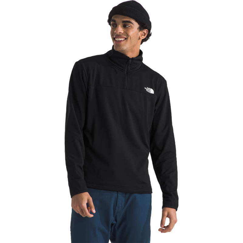 Men's Cedar Trail Grid Fleece 1/4 Zip, The North Face Cedar Trail Grid Fleece 1/4 Zip front