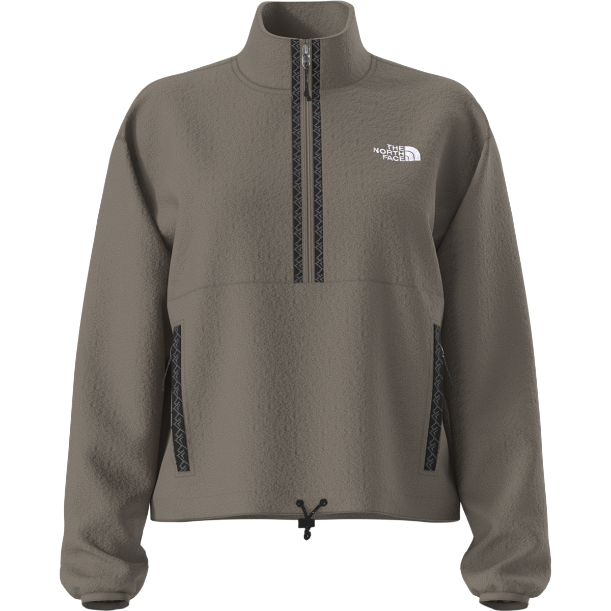 The North Face Women's Fleeski 1/4 Zip Pullover in BOW  Mocha Brown