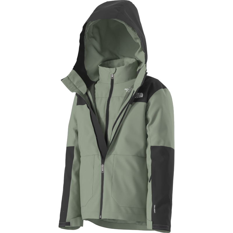 Youth Teen Freedom Triclimate, The North Face Teen Freedom Triclimate in BQ1 Slate Moss front left