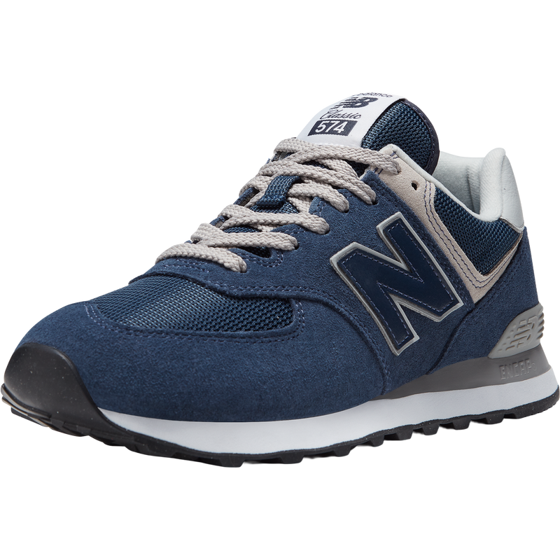 Men's NB 574 Core, New Balance Men's NB 574 Core in EVN-Navy/White left front