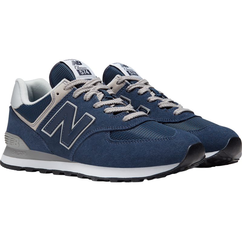 Men's NB 574 Core, New Balance Men's NB 574 Core in EVN-Navy/White pair right front