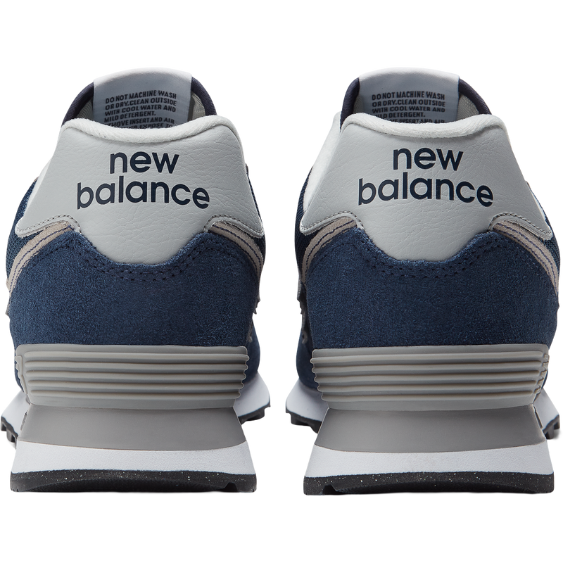 Men's NB 574 Core, New Balance Men's NB 574 Core in EVN-Navy/White pair back