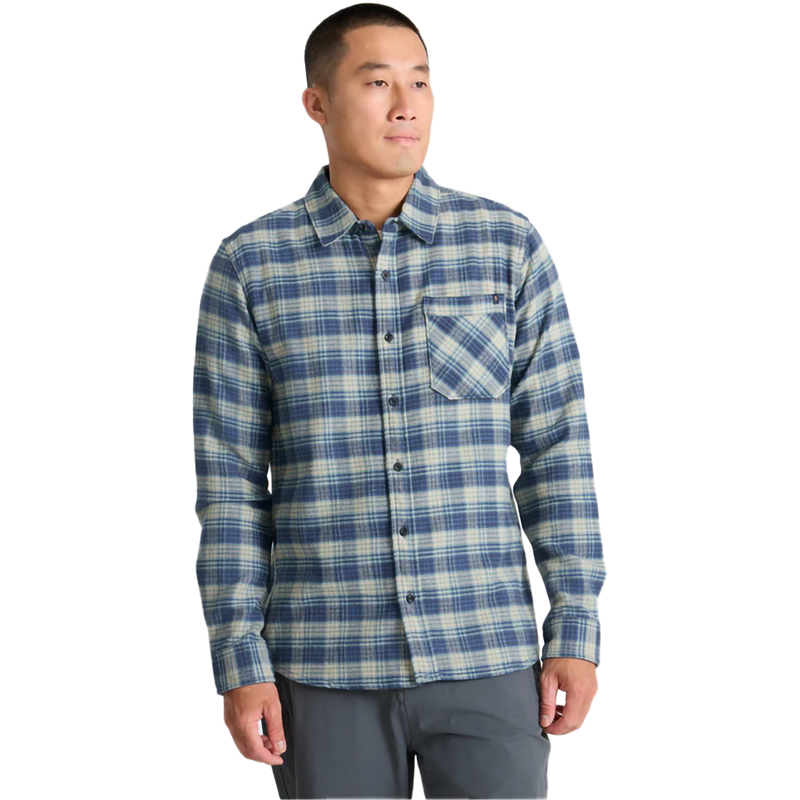 Men's Crossroads Organic Long Sleeve Flannel, Roark Men's Crossroads Organic Long Sleeve Flannel Front