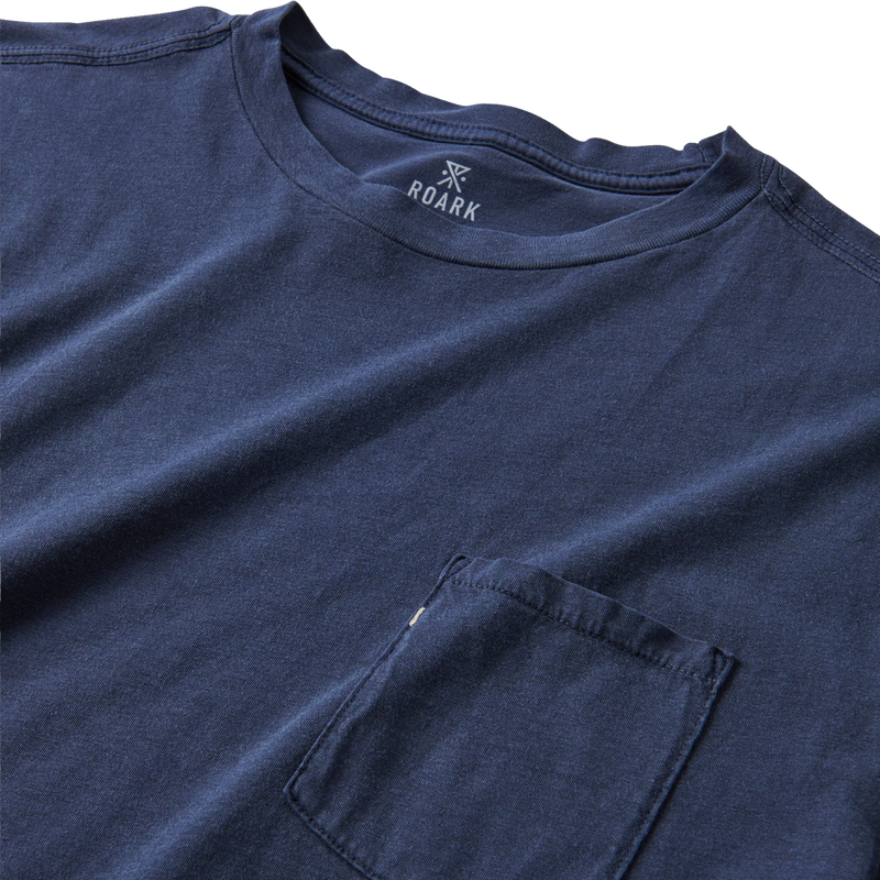 Men's Made To Fade Short Sleeve Tee, Roark Men's Made To Fade Short Sleeve Tee chest pocket