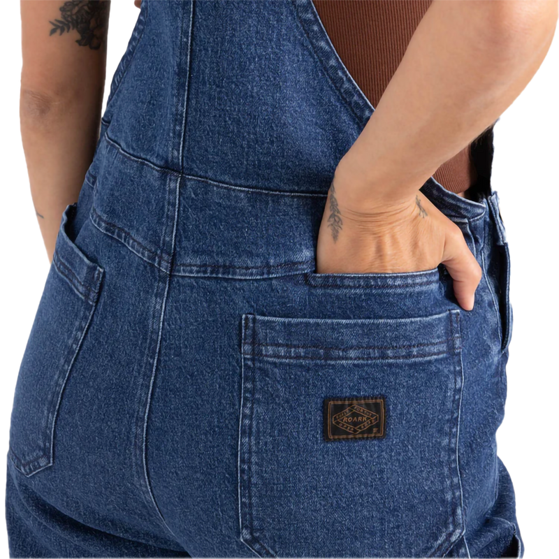 Women's Hwy 1 Overall, Roark Women's Hwy 1 Overall in IND-Indigo back pockets