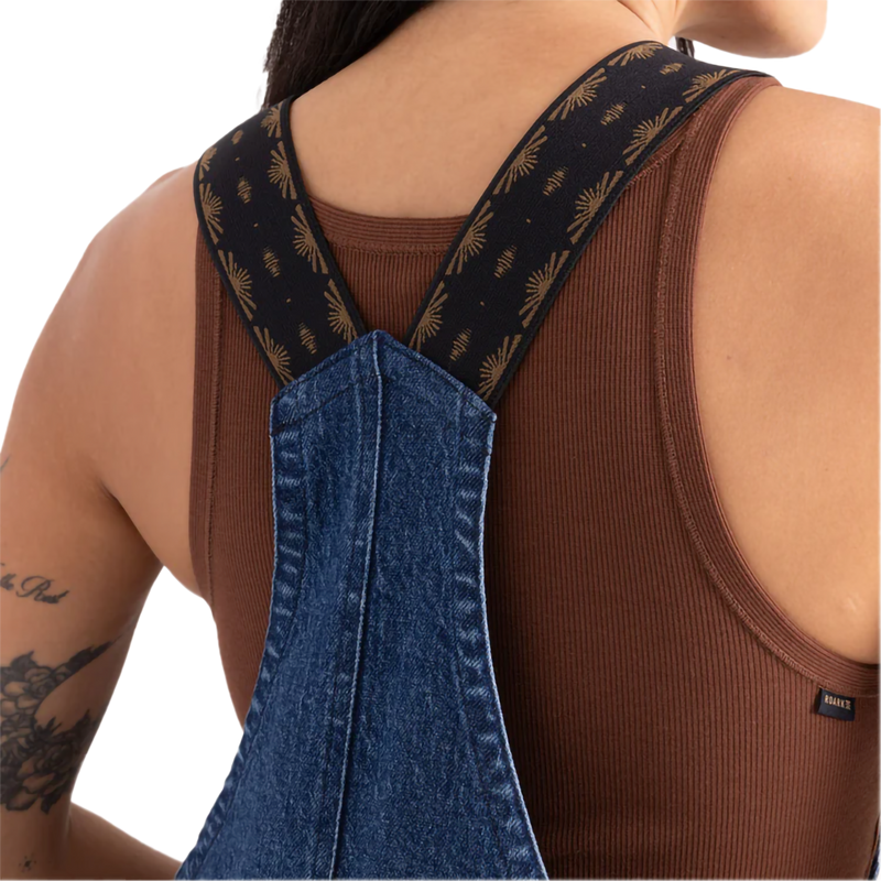 Women's Hwy 1 Overall, Roark Women's Hwy 1 Overall in IND-Indigo back straps