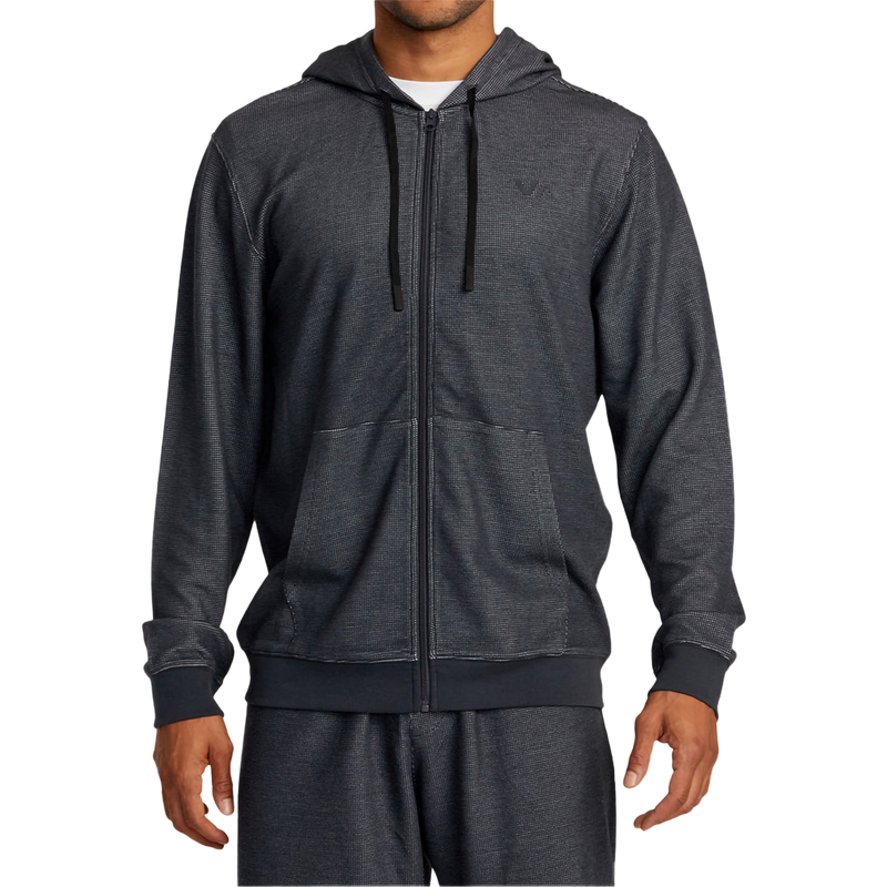 Men's Cable Waffle Zip Hood, Featured Image