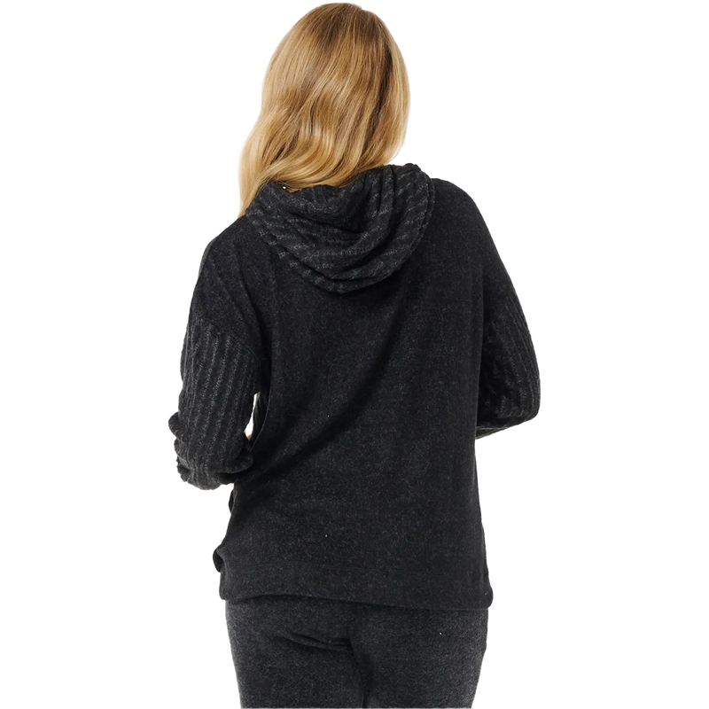 Women's Cosy Hood, Rip Curl Women's Cosy Hood in Black Marble back