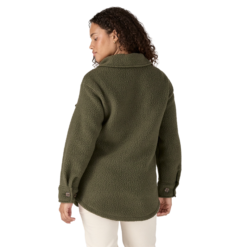 Women's Retro Pile Shirt Jacket, Patagonia W Retro Pile Shirt Jacket Back View