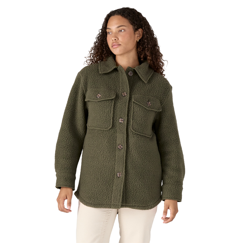 Women's Retro Pile Shirt Jacket, Patagonia W Retro Pile Shirt Jacket Front View