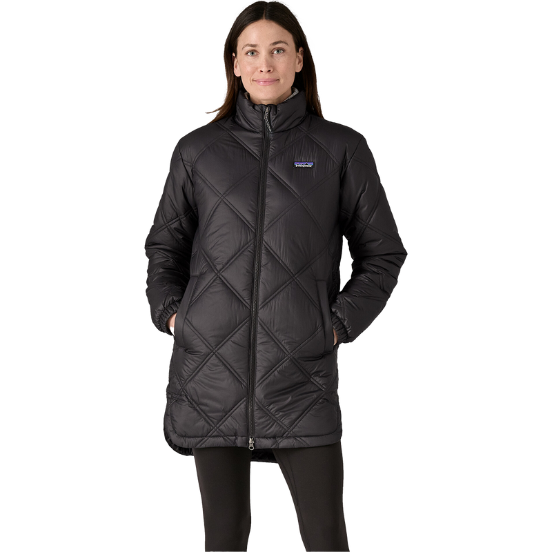 Women's Pine Bank Insulated Parka, Patagonia Women's Pine Bank Insulated Parka in INBK-Ink Black front