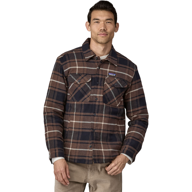 Men's Insulated Midweight Fjord Flannel Shirt, Patagonia Men's Lightweight Insulated Fjord Flannel Shirt front