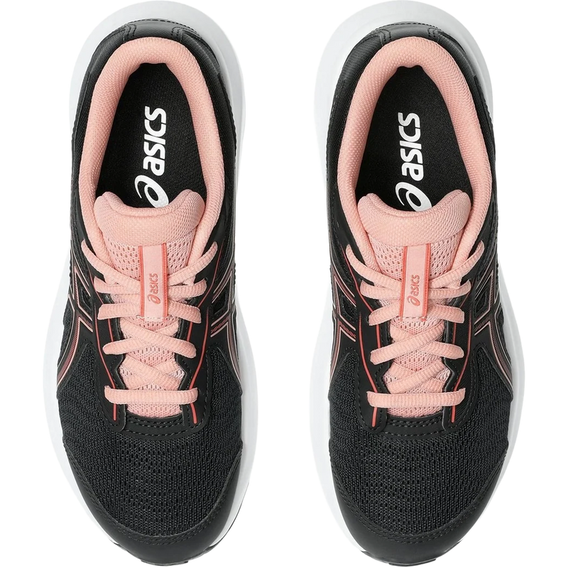 Youth Contend 9 Grade School, Asics Youth Contend 9 Grade School in 008-Black/Dark Pink Clay pair top