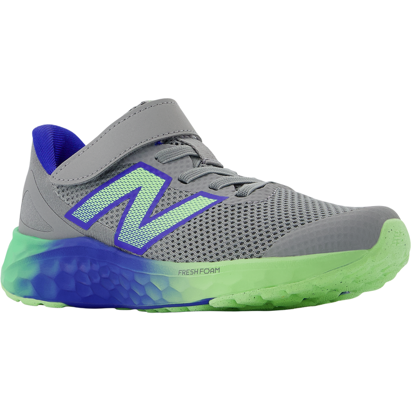 Youth Preschool Fresh Foam Arishi v4 Bungee Lace with Top Strap, New Balance Youth Fresh Foam Arishi v4 Bungee Lace with Top Strap 3/4 view