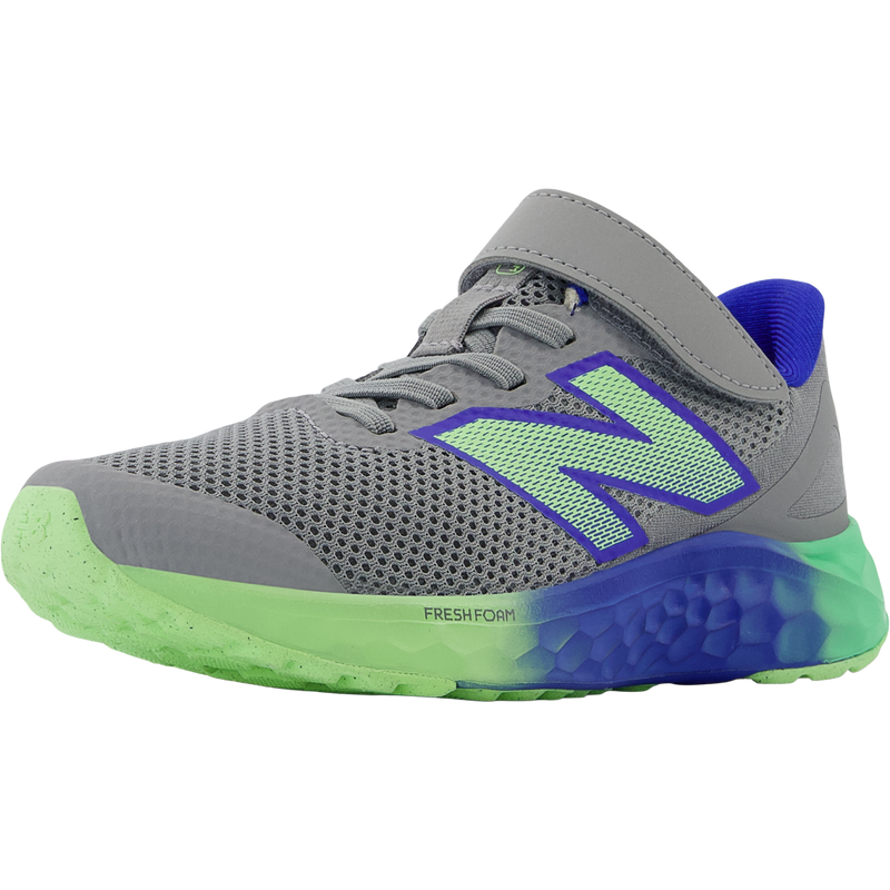 Youth Preschool Fresh Foam Arishi v4 Bungee Lace with Top Strap, New Balance Youth Fresh Foam Arishi v4 Bungee Lace with Top Strap 3/4 alt view