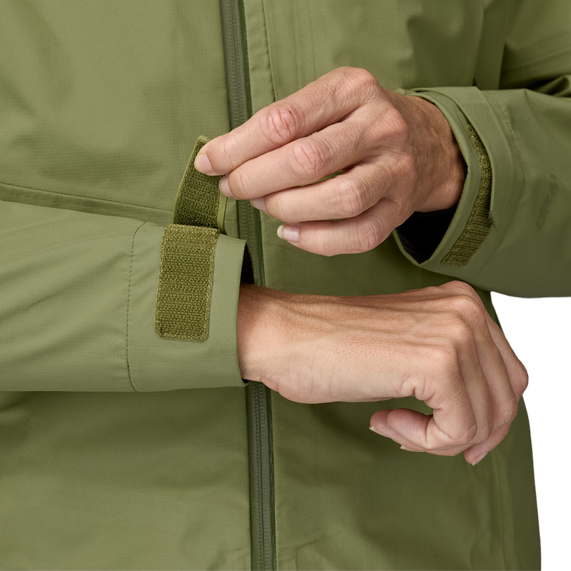 Women's Boulder Fork Rain Jacket, Patagonia W Boulder Fork Rain Jacket Cuff Detail