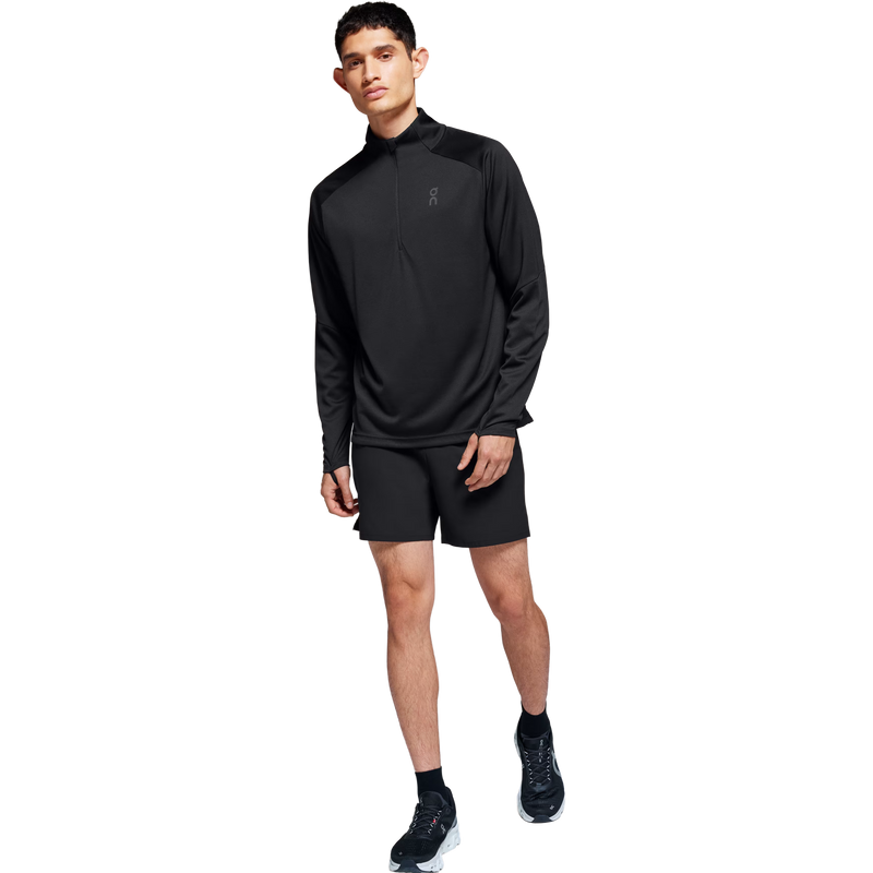 Climate Shirt, On Climate Shirt in Black front full length