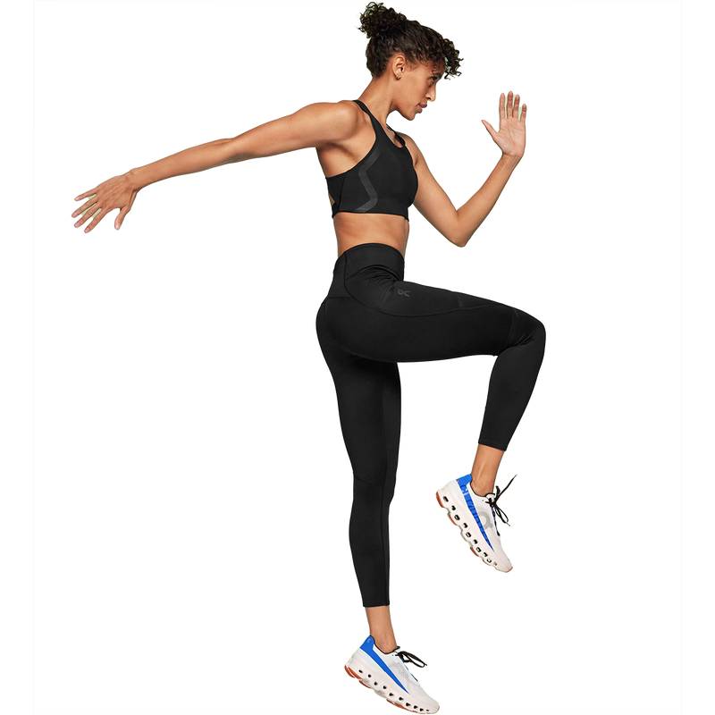 Women's Performance Tights 7/8, On Women's Performance Tights 7/8 in Black