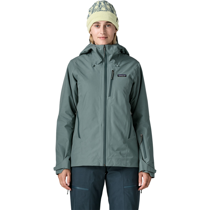 Patagonia Women's Insulated Storm Shift Jacket in BLSG Blue Sage on model front