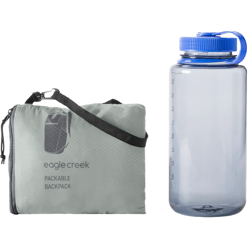 Packable Backpack, Eagle Creek Packable Backpack in Storm Grey packed