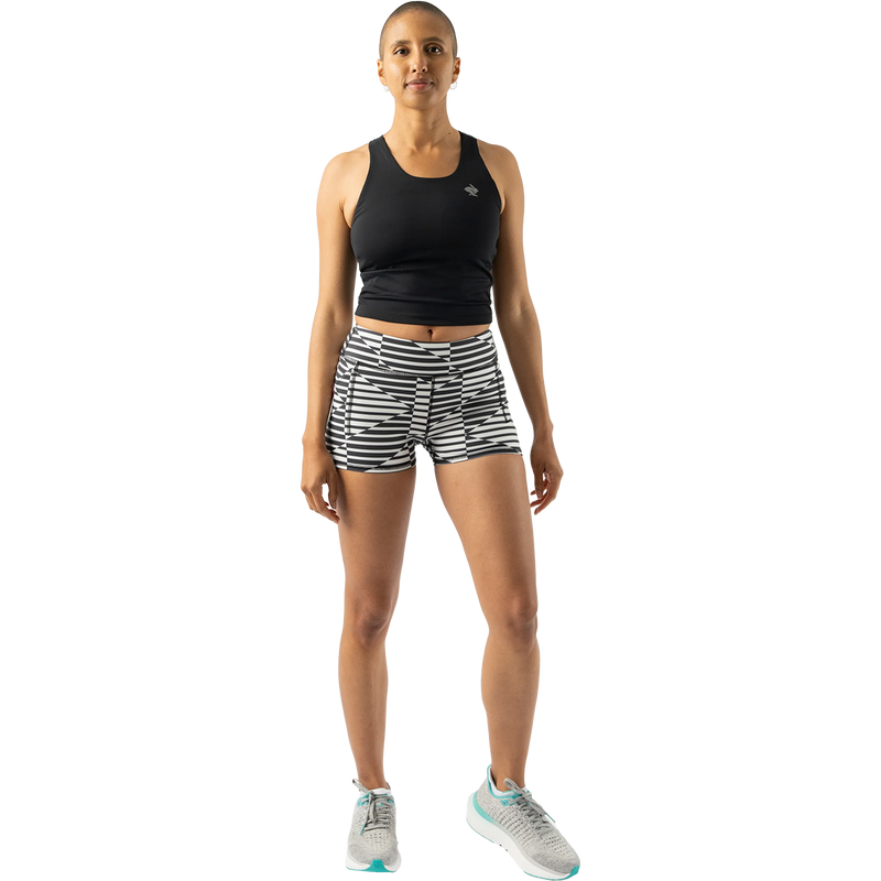 Women's Crusher Pocket Crop, Rabbit Women's Crusher Pocket Crop in Black on model front