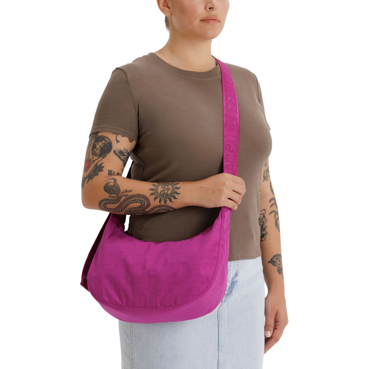 Medium Nylon Crescent Bag alternate view